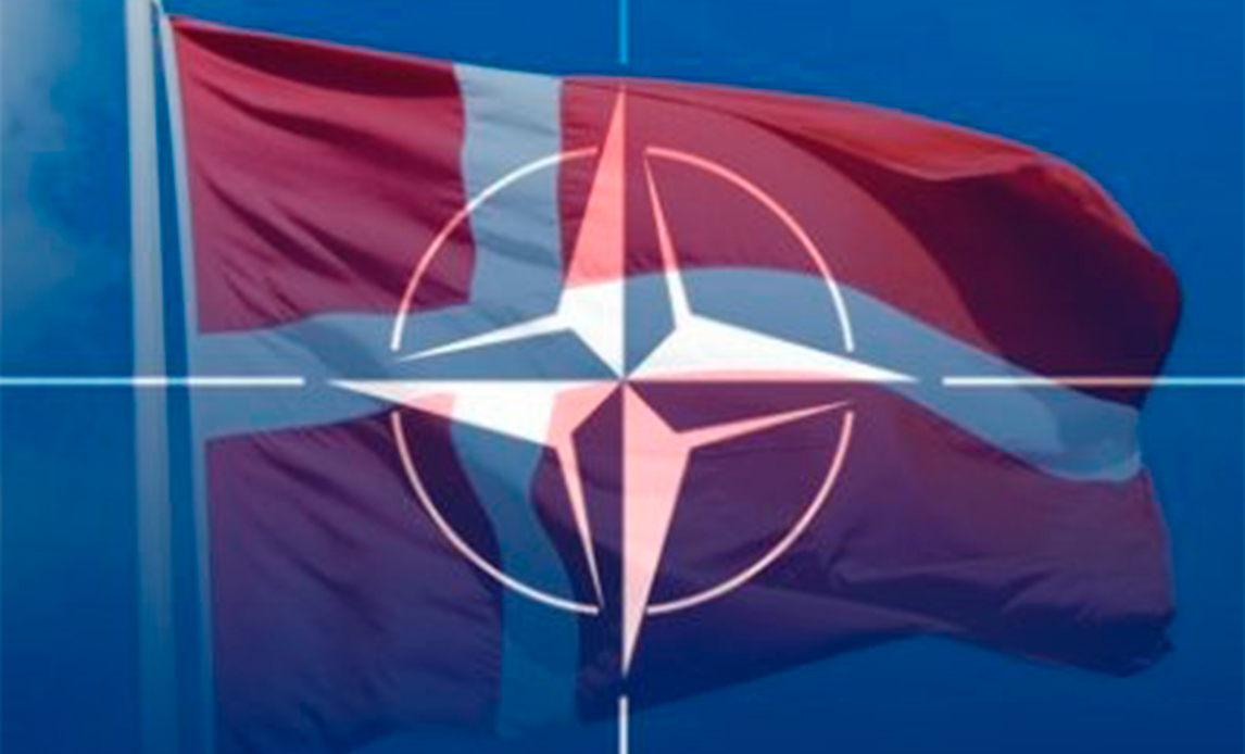 Dansk flag og NATO ikon
