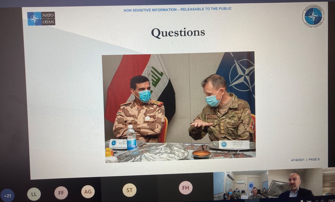 Webinar med det irakiske Security Studies and Research Centre, som er vores første fælles webinar med en irakisk sikkerhedsinstitution.
