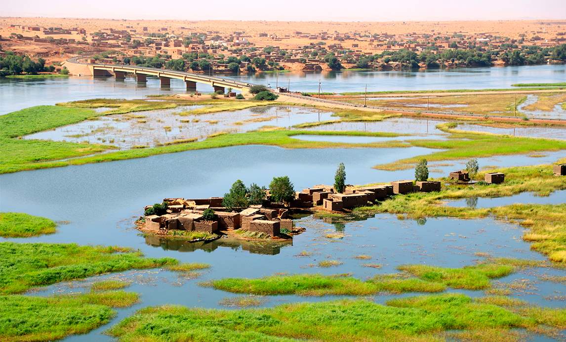 Broen ved Gao, Mali.
