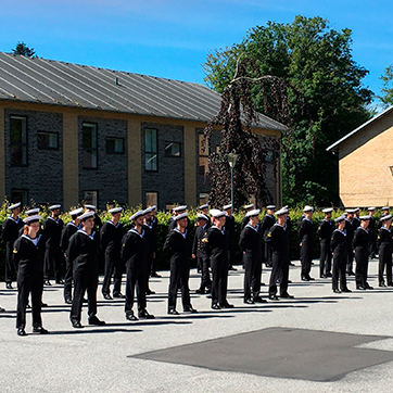 Parade ved Søværnets Sergentskole