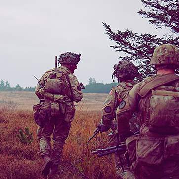 Foto fra Vikingkompagniet ved Jydske Dragonregiment taget fotojournalist Nicolai Axelsen i slutningen af oktober 2017 og stillet til rådighed for Forsvaret.